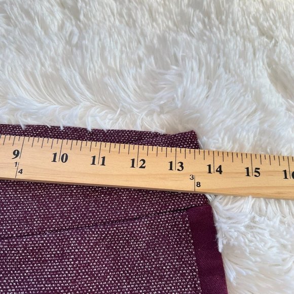 Lou Gray Loft Womens Pants Medium Purple Pull On Tuxedo Stripe Leggings 15978 - Picture 7 of 9